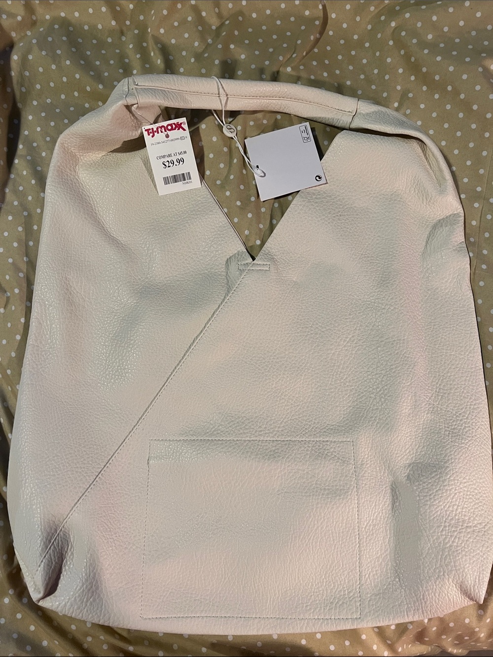 Shiraleah Ivory Faux-Leather Hobo Tote